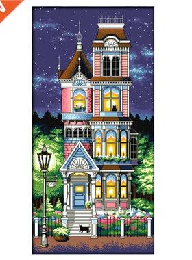 A Quiet Night Paintings Counted Print On Canvas Cross Stitch