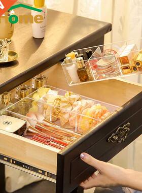 Clear Acrylic Makeup Layered Storage Box Dressing Table Cosm