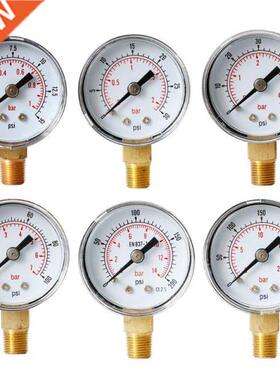 Pressure Gauge 40mm Dial 1/8 BSPT Bottom Mount 15,0,60.100