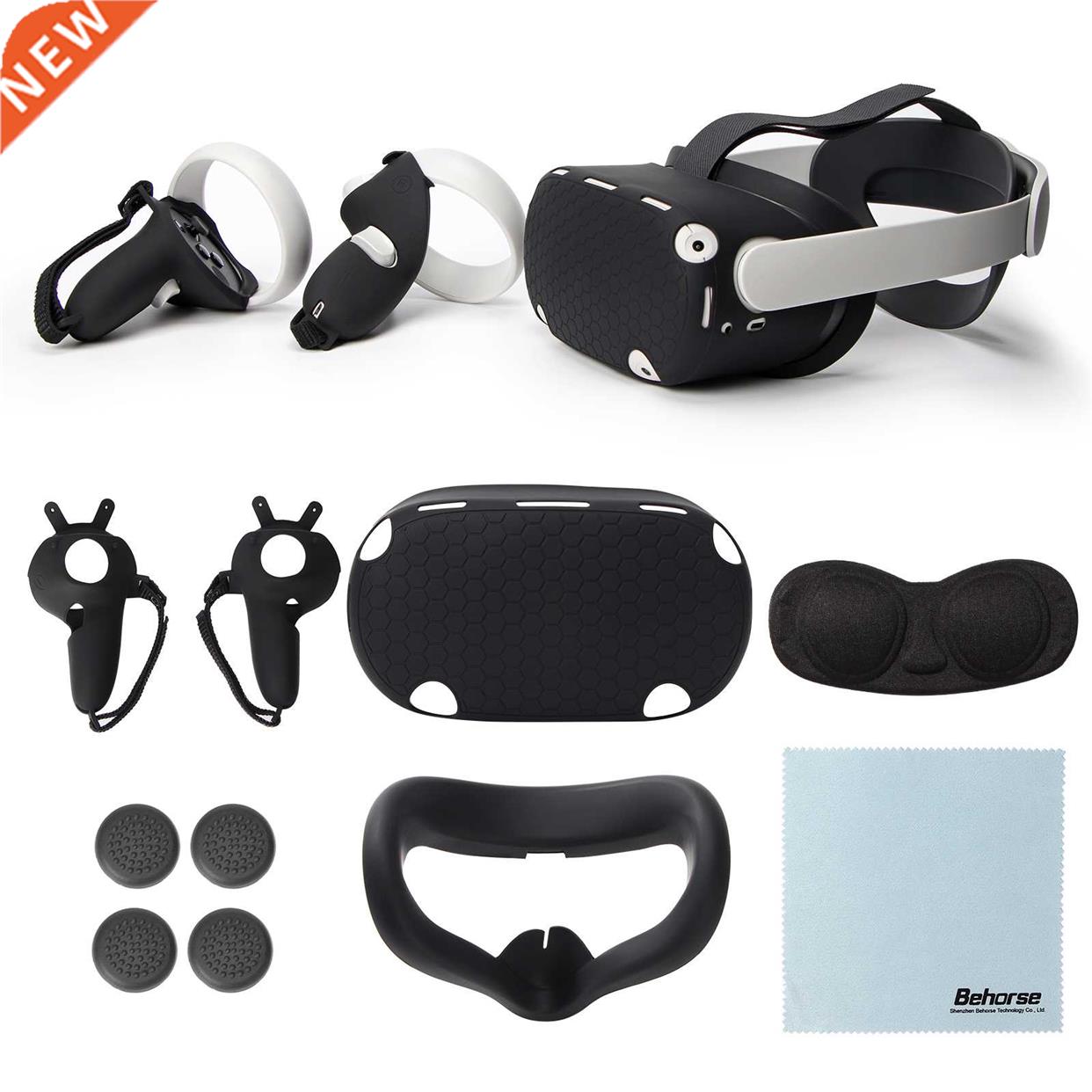 Oculus Quest 2 Case VR Touch Controller Shell Lens Rod Cap H