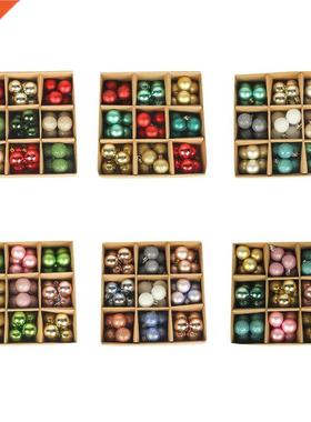 54pcs 3cm Christmas Tree Ornament Ball Gifts Xmas New Year F