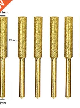 6Pcs Diamond Coated Cylindrical Burr 4-5.5mm Chainsaw Sharpe