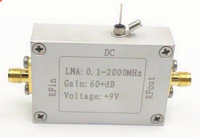 RF broadband amplifier 0.1-2000MHz 64dB