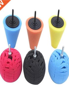 F1CD 5/6/10 Pieces Conical Sponge Buffing Polishing Cone for