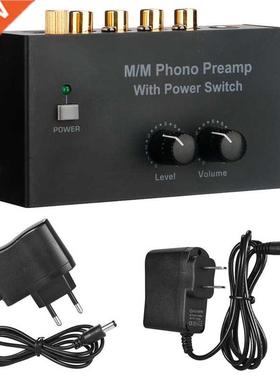 PP500 Phono Preamp Preamplifier with Level Volume Control RC