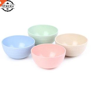 Bowls Food Sets Breakfast Cont Wheat Cereal Straw