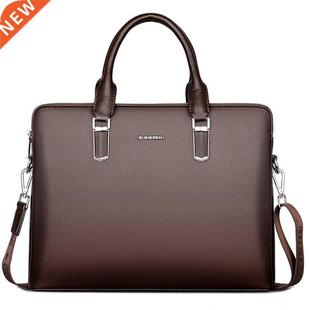 Cow Genuine New Briefcase Men Luxury Business 2022 Leather
