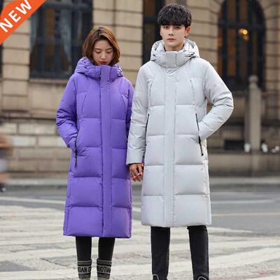 Purple Men and Women Quilted Winter Coat 2021 New Men's Thi