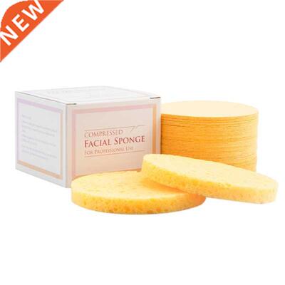 896B 50pcs Compressed Facial Sponges Round Makeup Removal To