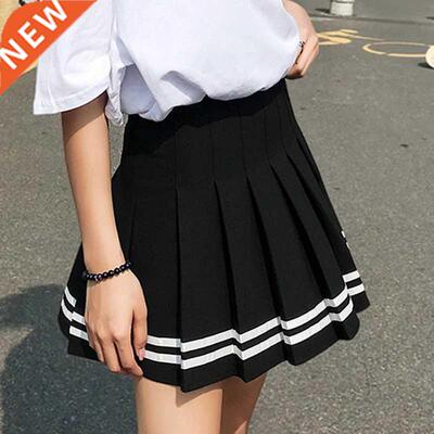 2022 high waist pleated skirts Kawaii Harajuku Skirts women
