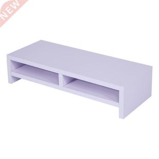 2-Tier Desk Monitor Stand Shelf Plinth TV LCD Lap PC S