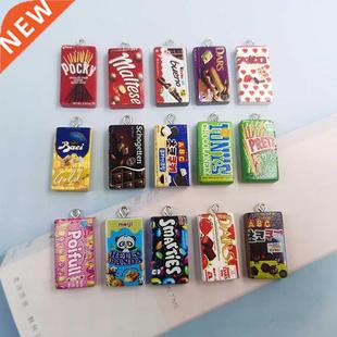 10pcs Fashion New Chocolate Cookies Biscuits Resin Chars fo