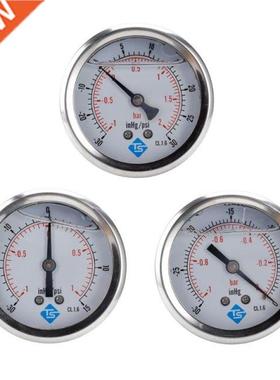 1/4 BSP Back Compound Pressure Vacuum Gauge Glycerine Filled