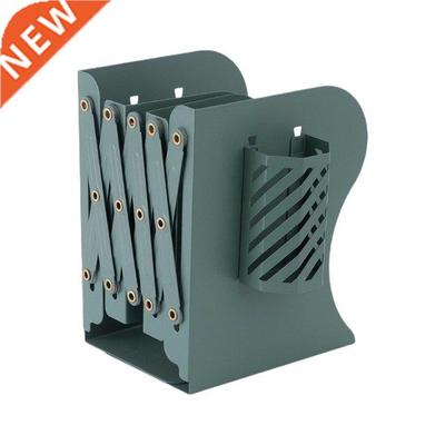 K1KF Metal Adjustable Bookends Pattern Engraved Book Stands