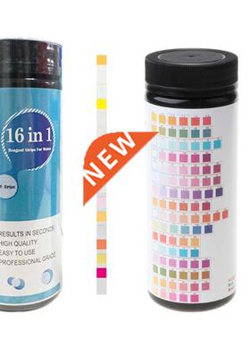 100 Pcs Water Test Strips 16-in-1 Aquarium Water Quality Tes