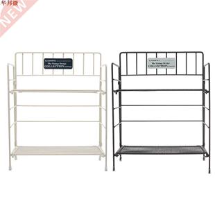 2 Tier Foldable Storage Shelf Plants Books Rack 适用于 Livin