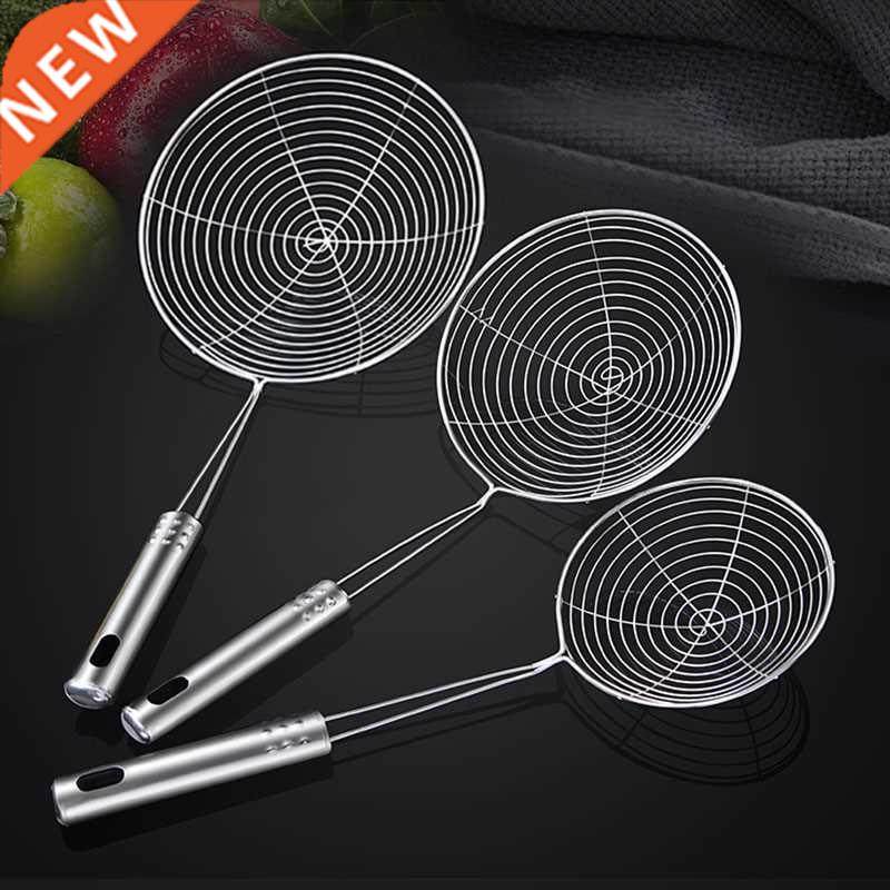 ??1pc Kitchen Tools Oil Pot Strainer Ladle Skimmer Oval Fine