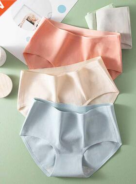 Cotton Panties Women Seamless Briefs No Trace Lingerie Mid W