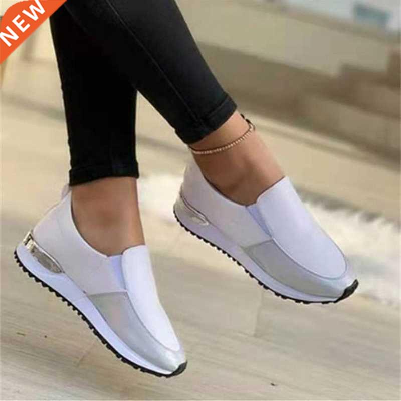 Women Boat Shoes 2022 Platform Casual Slip-On Shoes Ladies