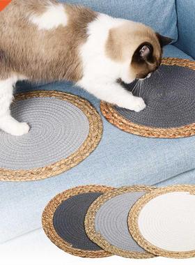 Summer Cat Scratcher Mat Pet Claw Polishing Scratching Prote