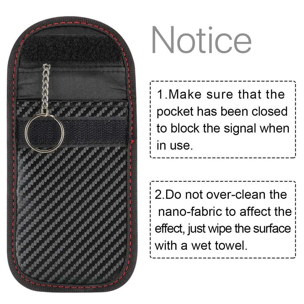 2019 Newest Hot 1pc Anti-theft Car Key Fob RFID Signal Block