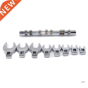 Set wit Inch Polished Steel Carbon Wrench Crowfoot Drive