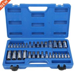 Metric Tools Socket Hand Inch and Steel Alloy Set Hex 32Pcs
