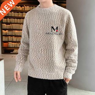 and Thickened Clothes Knitted Men New Winter Autumn 2022
