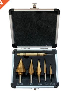 6Pc Aluminum ox Inch Step Drill High Speed Steel Multi-Func