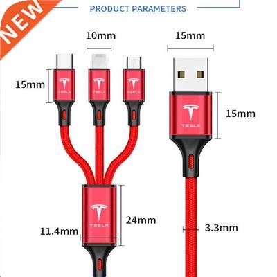 3 In 1 Mobile Phone Micro USB Type C Charger for  IP