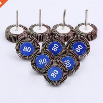 10Pcs 80#Grit Sandpaper Sanding Flap Wheel Disc Buffering Po