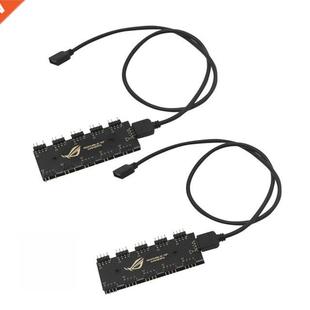 4Pin HUB Splitter Synchronization 12V RGB 3Pin