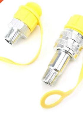 1 Set of Hydraulic Fittings Quick Connector Zg3/8 High Press