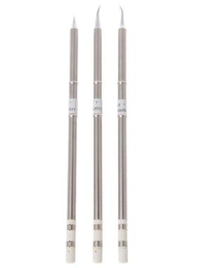3 Pcs T12-J02 T12-JL02 T12-JS02 Iron Tips For Hakko Solderin