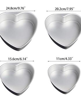 Alumnum Heart Sd Cake Pan Cheesecake Bakng Mold Ktche