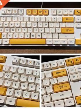K1KF 140 Keys PBT Keycaps QX Profile DYE-SUB Keycap for cher