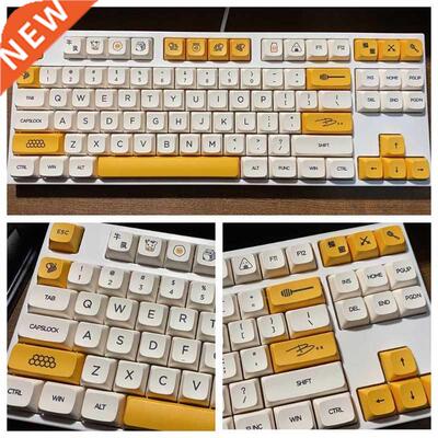 K1KF 140 Keys PBT Keycaps QX Profile DYE-SUB Keycap for cher