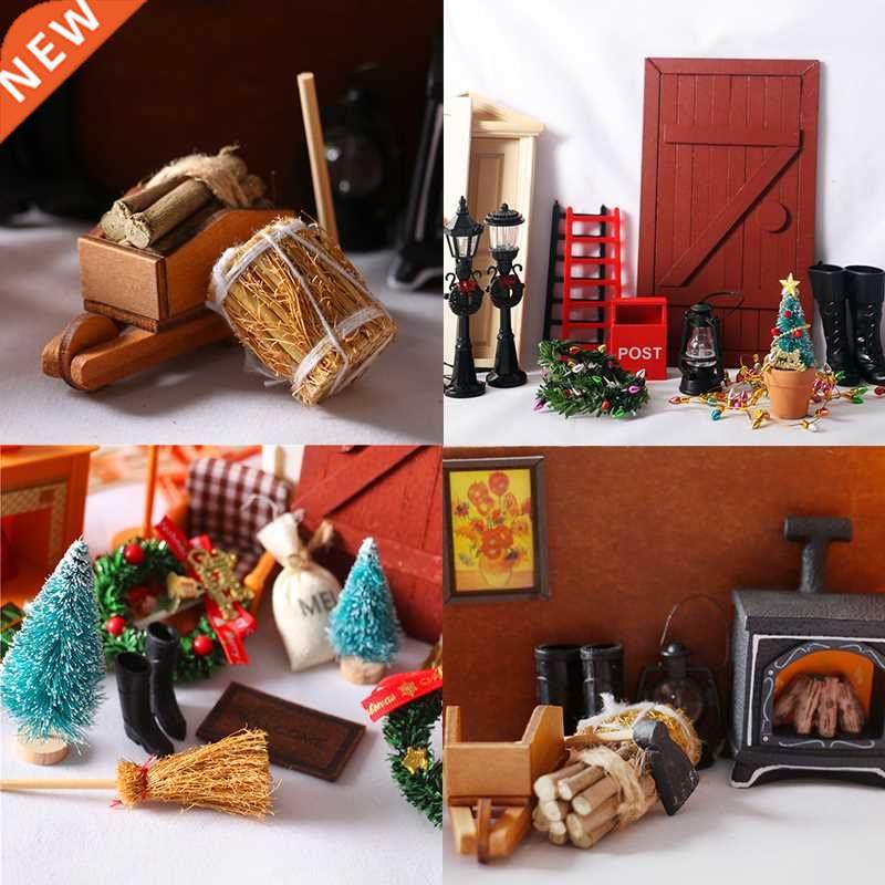 1/12 Scale 1 String Of Fake Lights Christmas Good Decoration