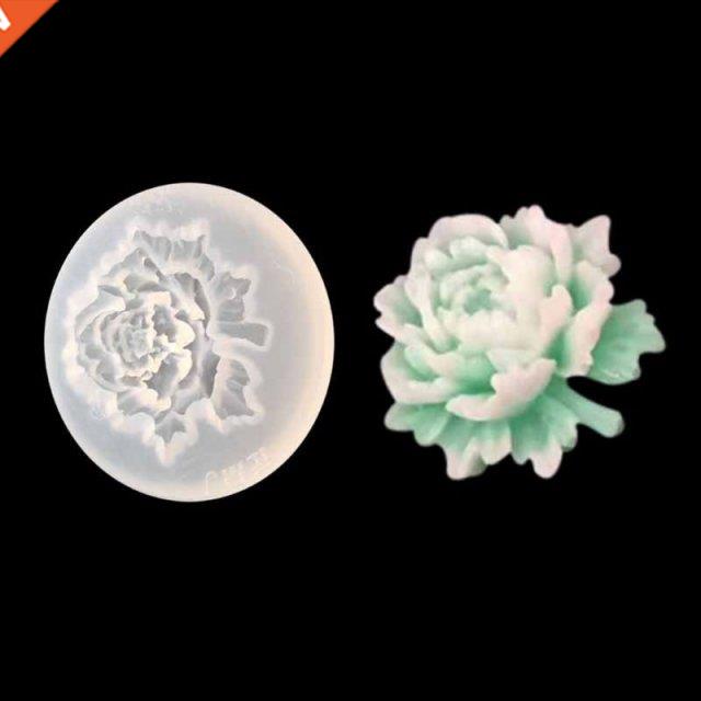 4Pcs Flower Epoxy Resin Mold Kits Camellia Sunflower Rose M