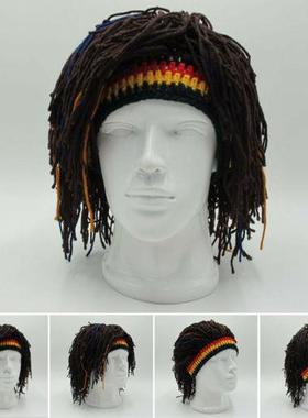 Hot Reggae Dreadlocks Skullies Unisex Jamaican Knitted Beani