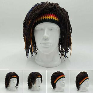 Hot Reggae Dreadlocks Skullies Unisex Jamaican Knitted Beani
