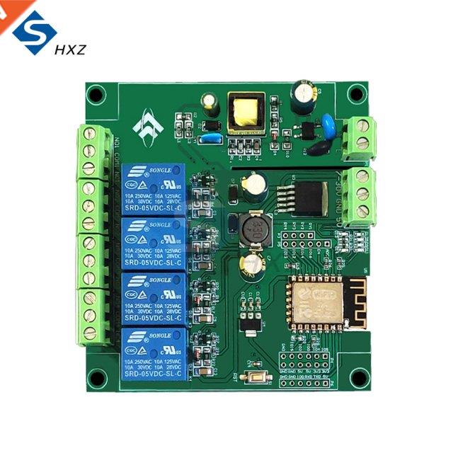 AC 90-250V/DC 7-30V ESP8266 WIFI Four-Way Relay Module ESP-1