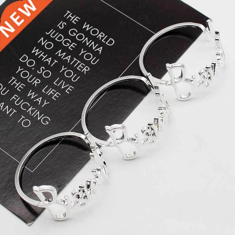 hot sale 6/12pcs bismillah alloy european letter napkin ring