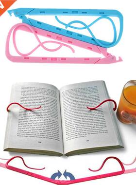 1 Pcs Book Reng Support Clip Pink Blue Bookends Office Sc