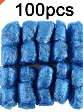 100 PCS Plastic Disposale Shoe Covers Cleaning Overshoes Ou
