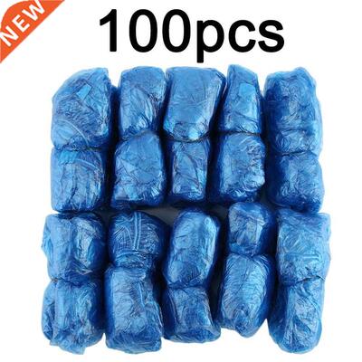 100 PCS Plastic Disposale Shoe Covers Cleaning Overshoes Ou
