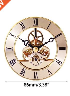 G6DA Retro Gear Wall Clock Movement Metal Perspective Table