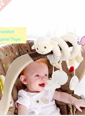 Baby Toys 0-12 Months Plush Rattle Crib Spiral Hanging Mobil