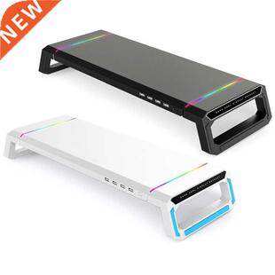 RGB Desktop Monitor Holder 4 USB 2.0 Universal Laptop Stand