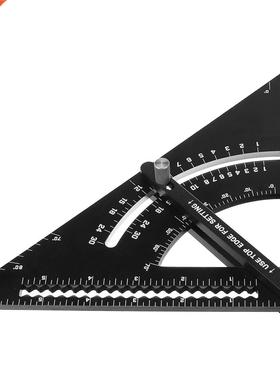 Triangle Ruler Aluminum Alloy Angle Protractor Square Measur